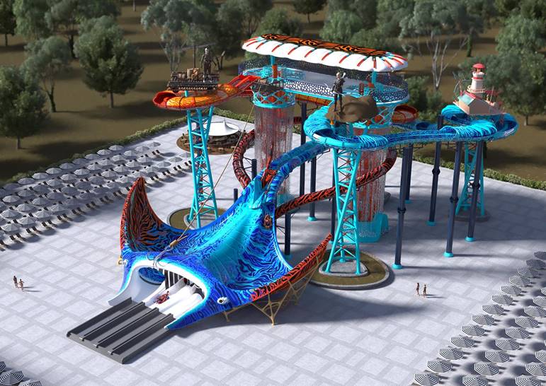 NAVATU-Πρώτη στο είδος της, πολυεπίπεδη νεροτσουλήθρα με πολλαπλές διαδρομές